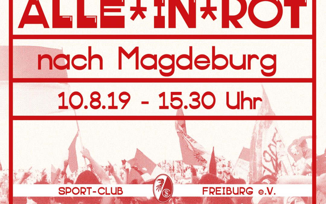 Alle in rot nach Magdeburg!