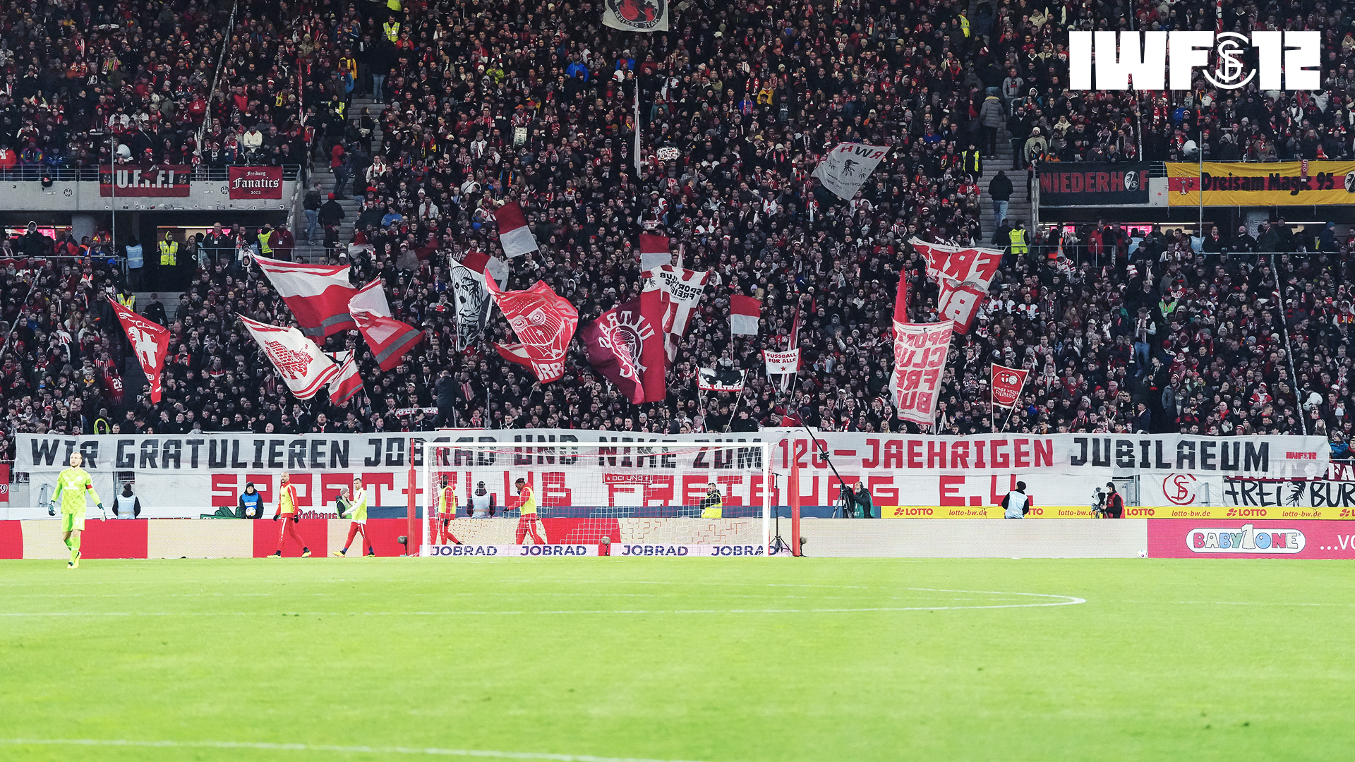 Spruchband beim Heimspiel gegen den 1. FSV Mainz 05.